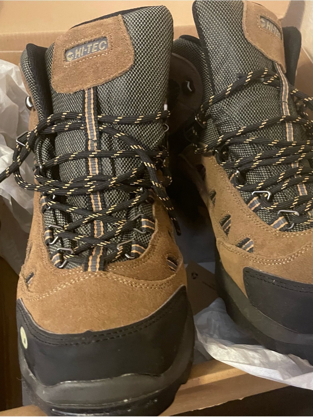 Hi-Tec Brown and Black Men's Outdoor Hiking Boots